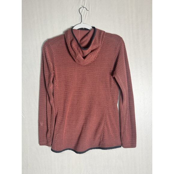 Patagonia Womens R1 Air Full Zip Hoody Rosehip Pink Jacquard Fleece Jacket Sz M - Picture 2 of 11